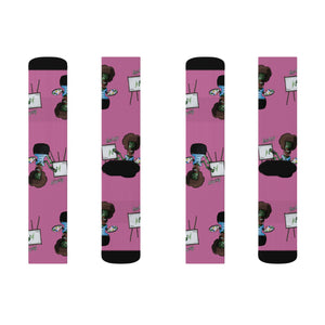 Pink B0ng Ross Socks