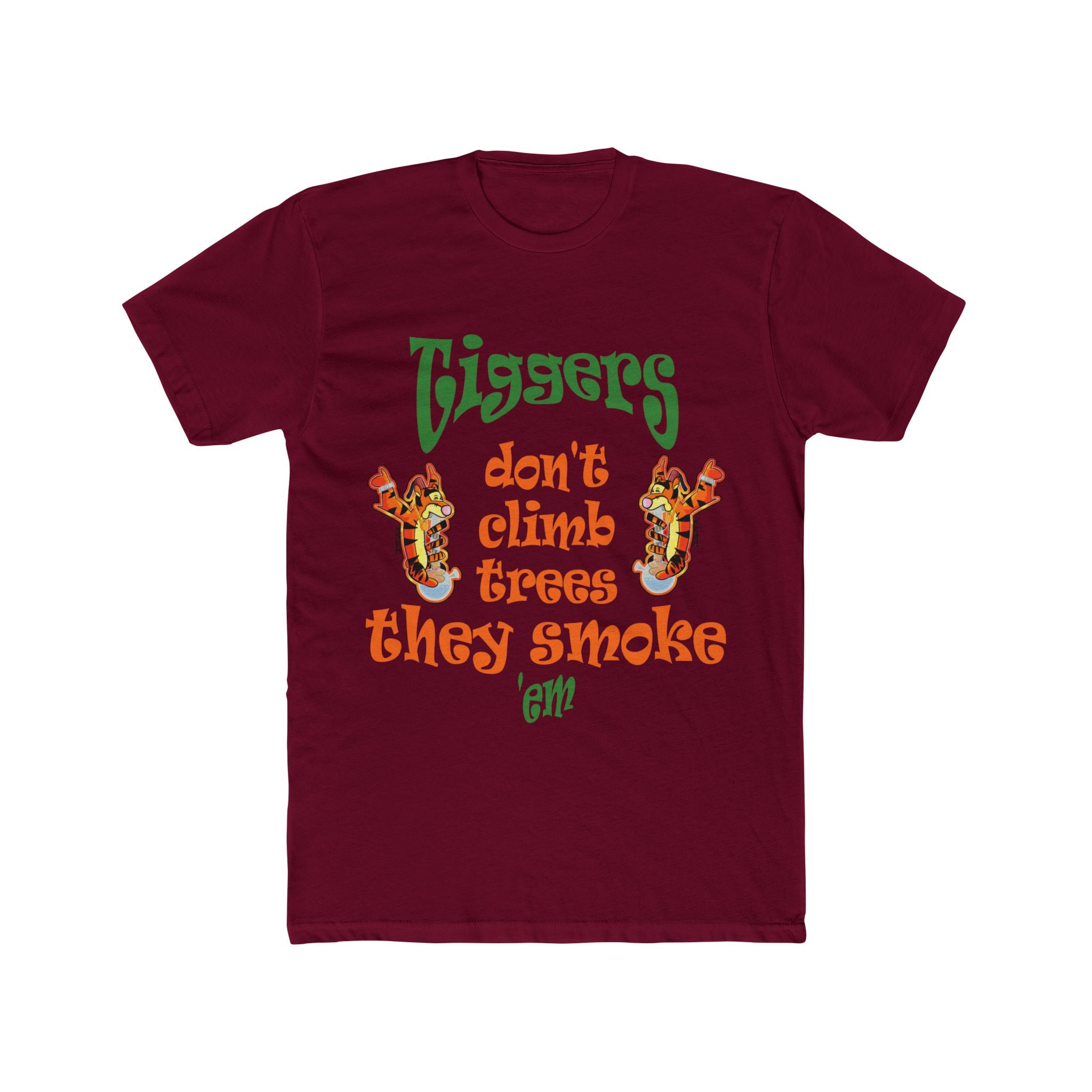 Tiggers Don't Climb Trees - Unisex Cotton Crew Tee