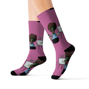 Pink B0ng Ross Socks
