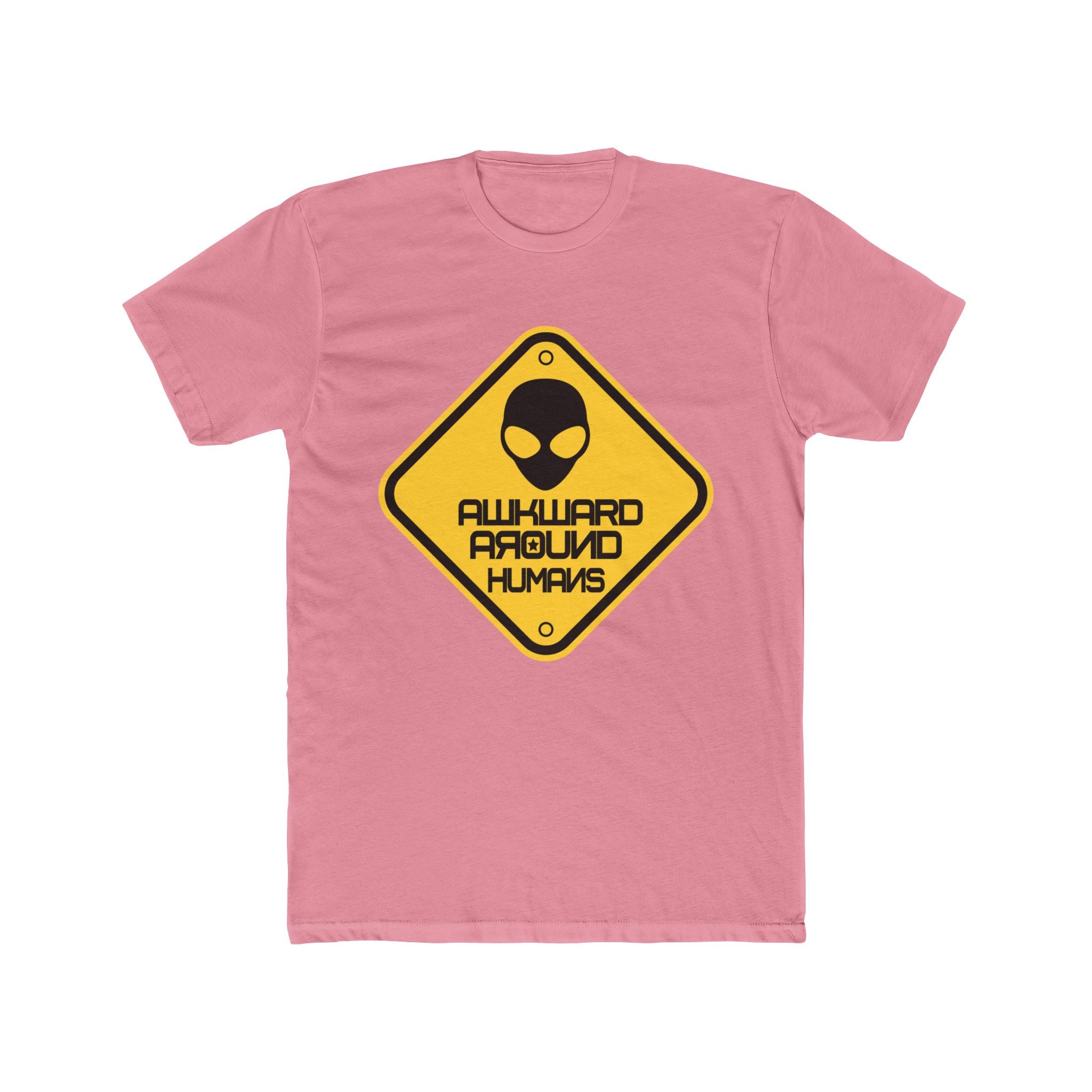 Awkward Around Humans Alien Cotton Crew Tee