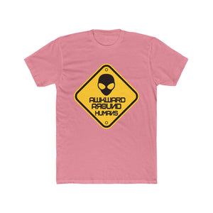 Awkward Around Humans Alien Cotton Crew Tee