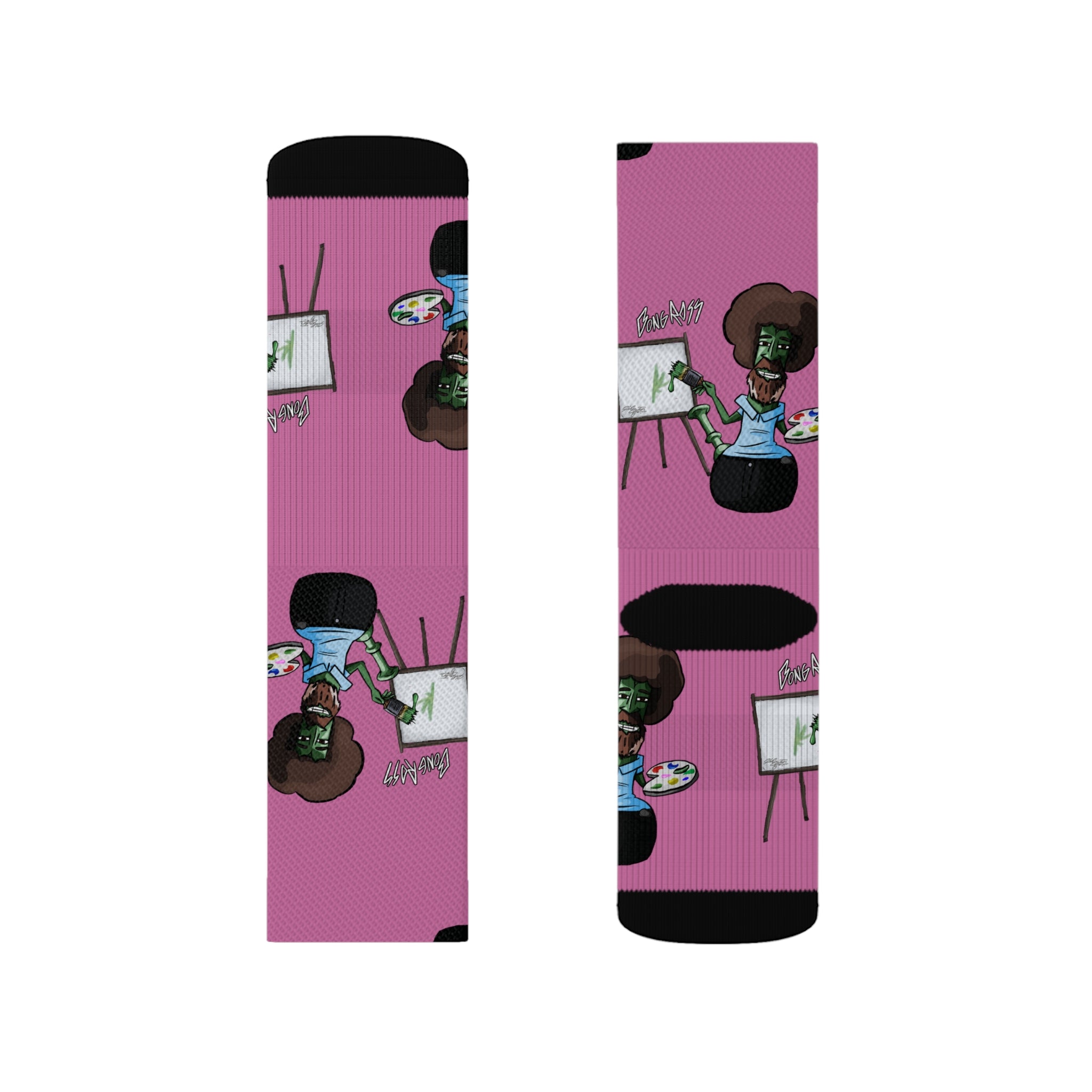 Pink B0ng Ross Socks