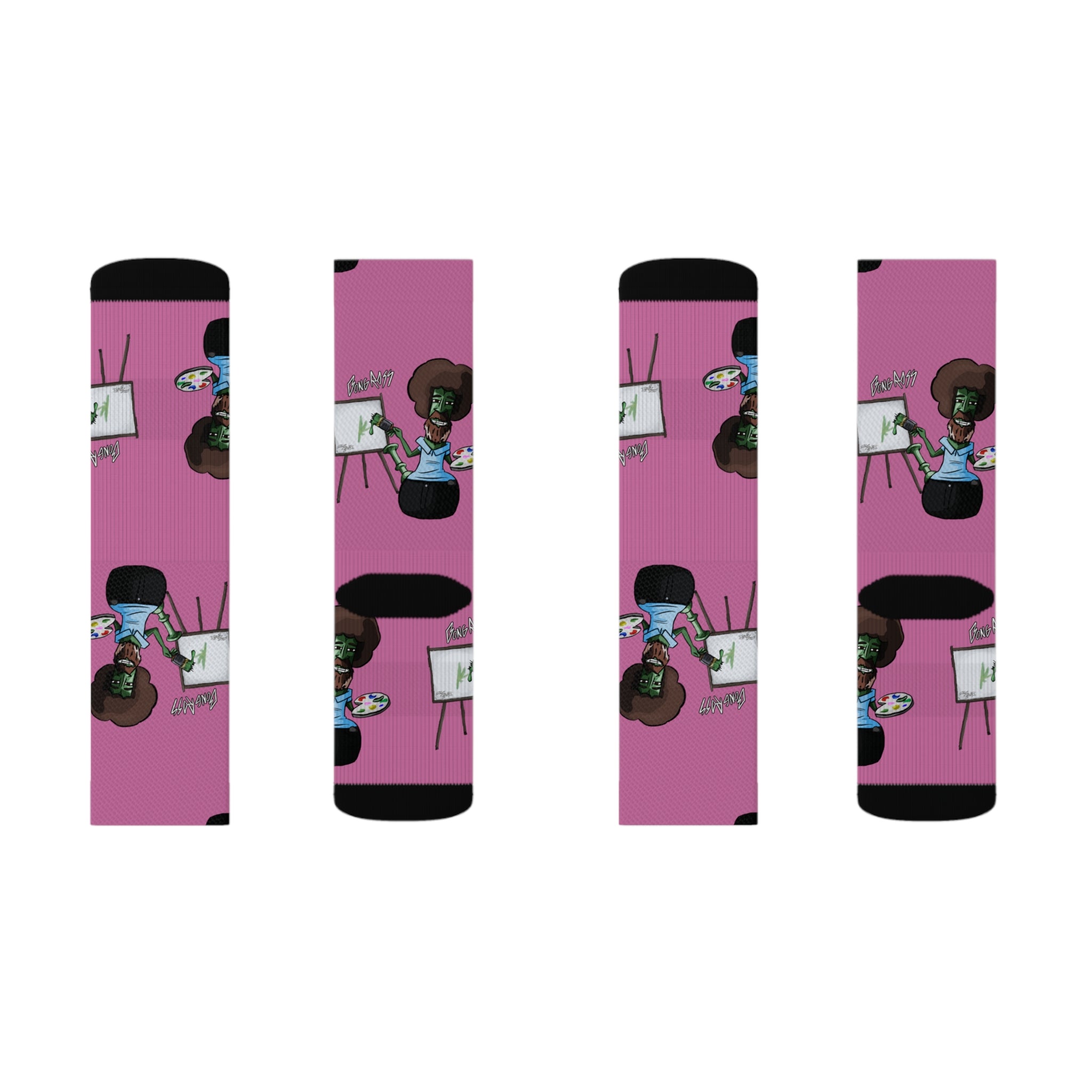 Pink B0ng Ross Socks