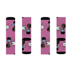 Pink B0ng Ross Socks