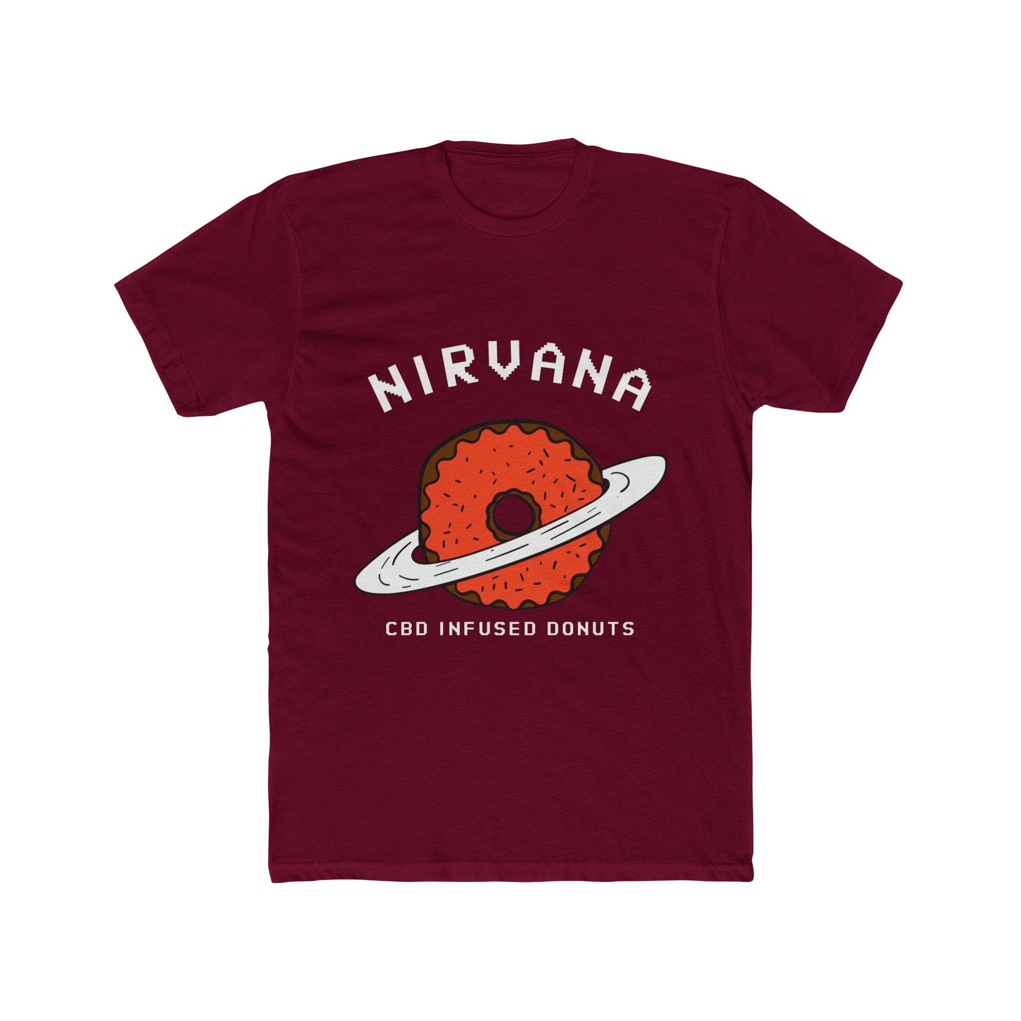 Nirvana CBD Infused Donuts Cotton Crew Tee