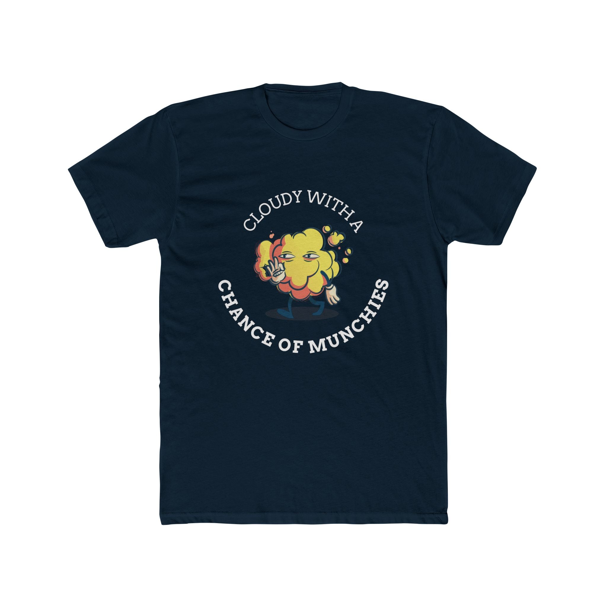 Cloudy with a Chance of Munchies Cotton Crew Tee