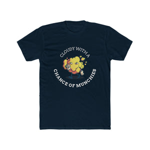 Cloudy with a Chance of Munchies Cotton Crew Tee