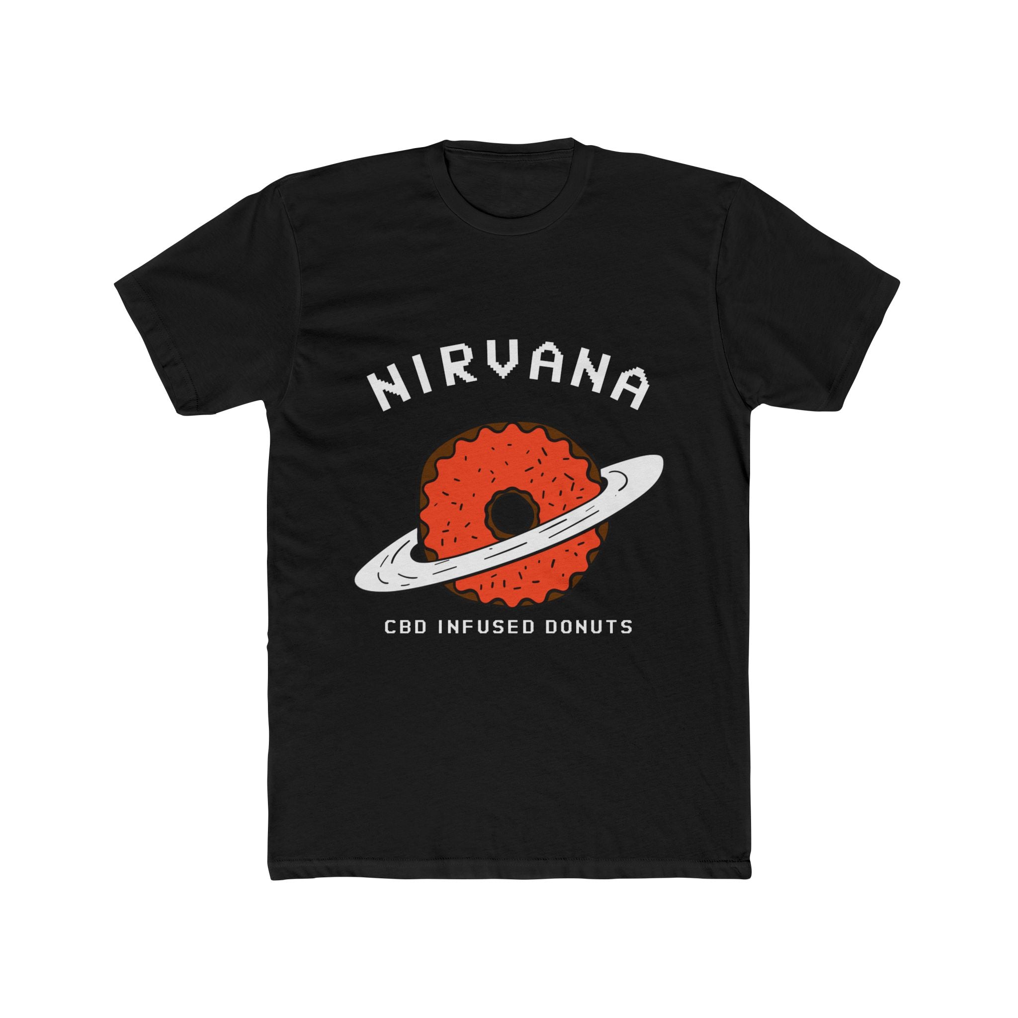 Nirvana CBD Infused Donuts Cotton Crew Tee