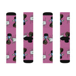 Pink B0ng Ross Socks
