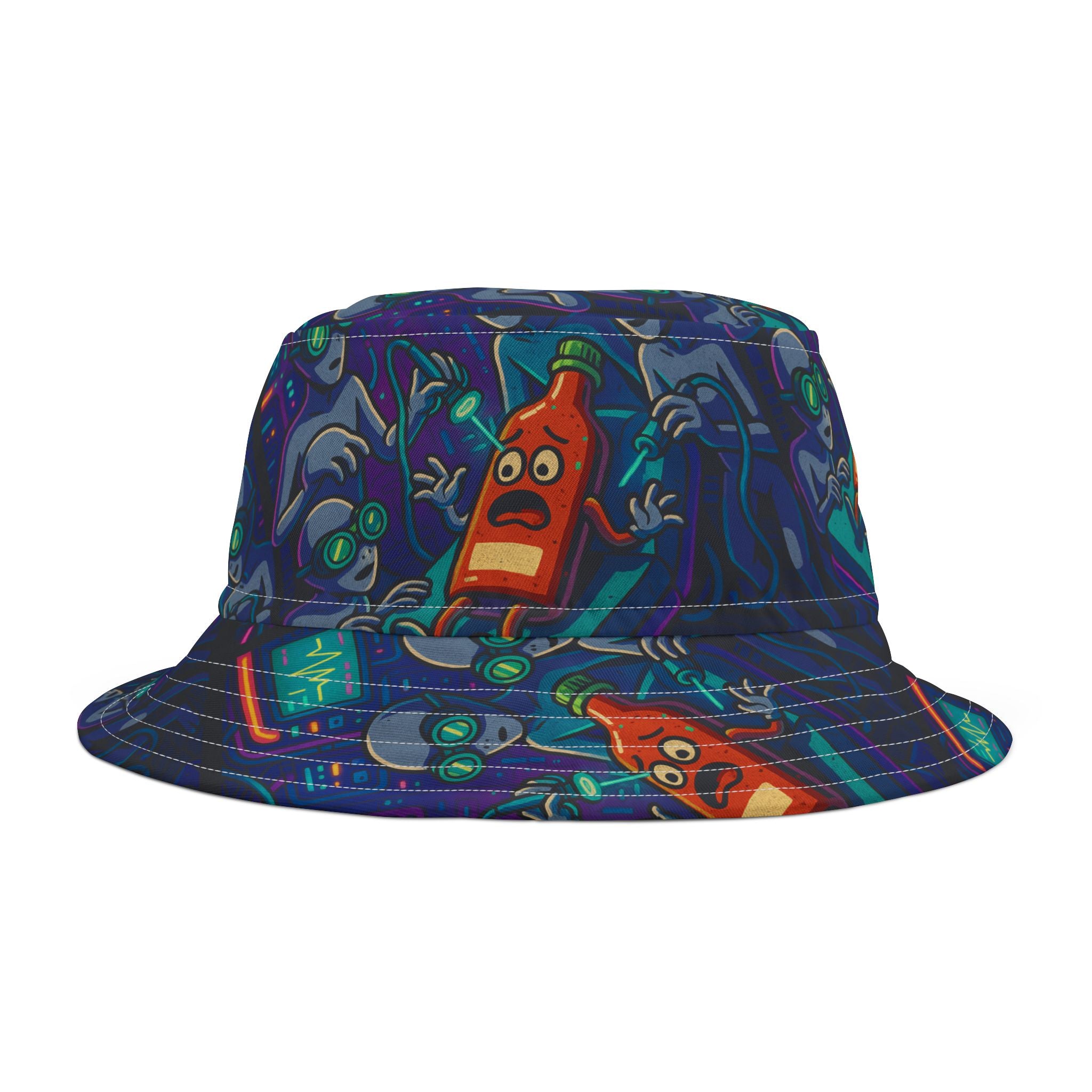 The Probe Aliens Don't Like Hot Sauce Bucket Hat