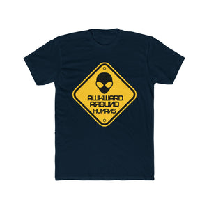 Awkward Around Humans Alien Cotton Crew Tee