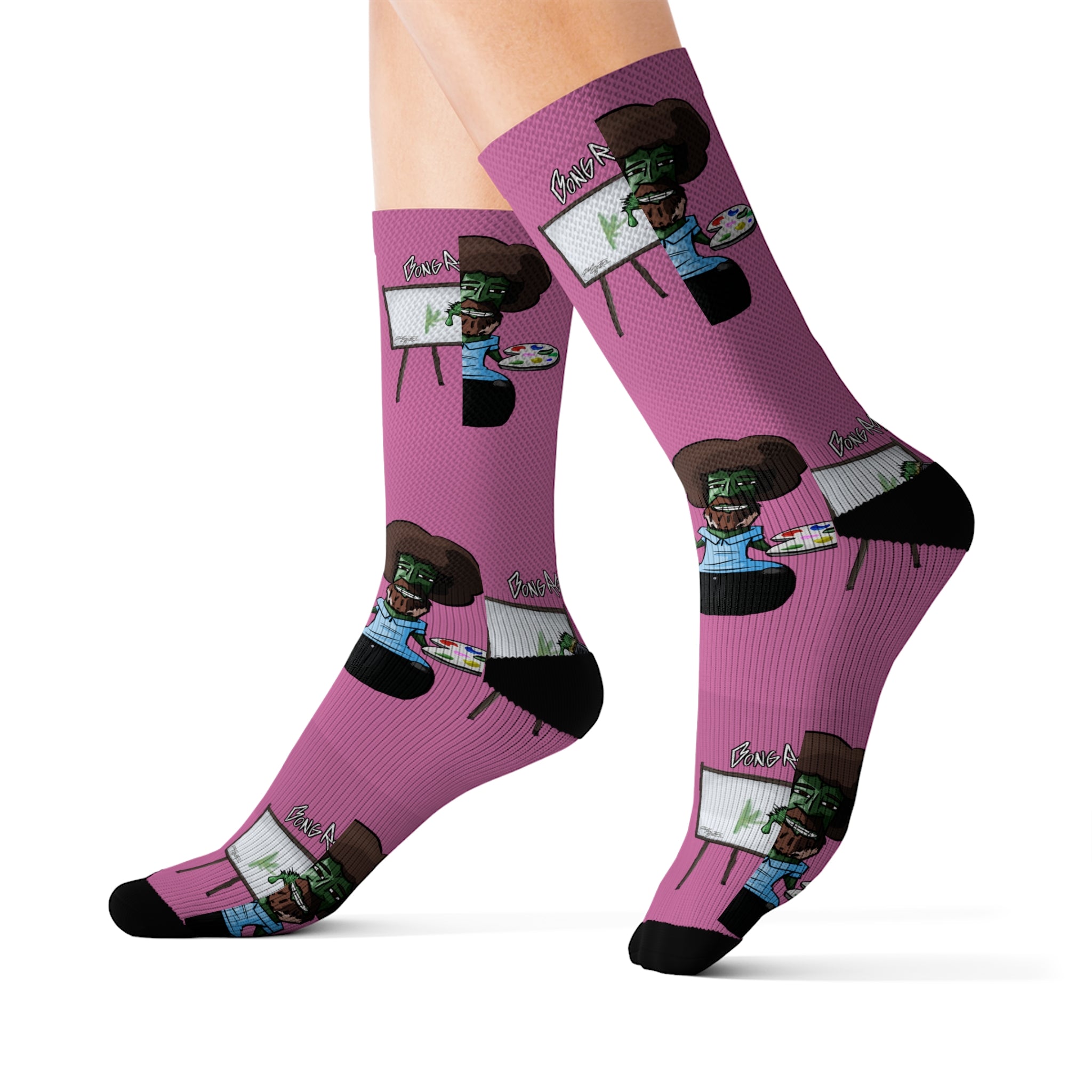 Pink B0ng Ross Socks