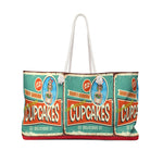 Mabel's Cupcakes Red Bottom Weekender Bag