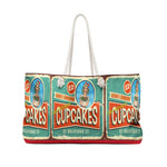 Mabel's Cupcakes Red Bottom Weekender Bag