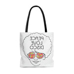 Peace Love and Disco Tote Bag