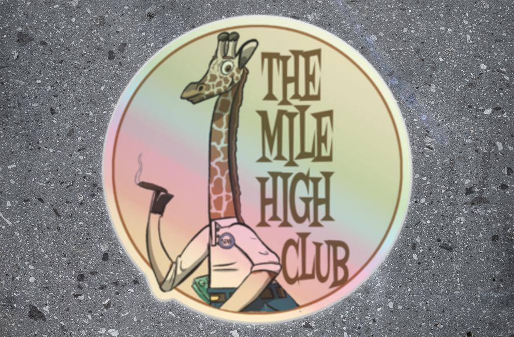 The Mile High Club Sticker 4-pack